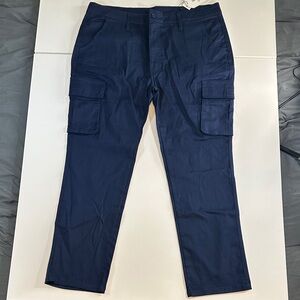 Start Flex-Stretch Cotton Cargo Pants in Navy NWT Size 40/29